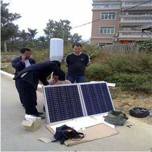 我司在深圳大鹏镇太阳能路灯项目安装现场