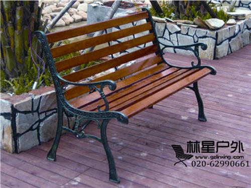 户外园林工程配套防腐木公园椅，公园靠背椅长椅4043