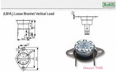 温度保险器|PCB板安装型保险丝座T3