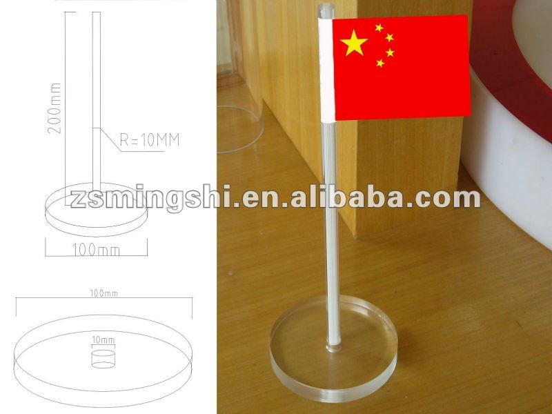 plastic flat pole&acrylic flat pole