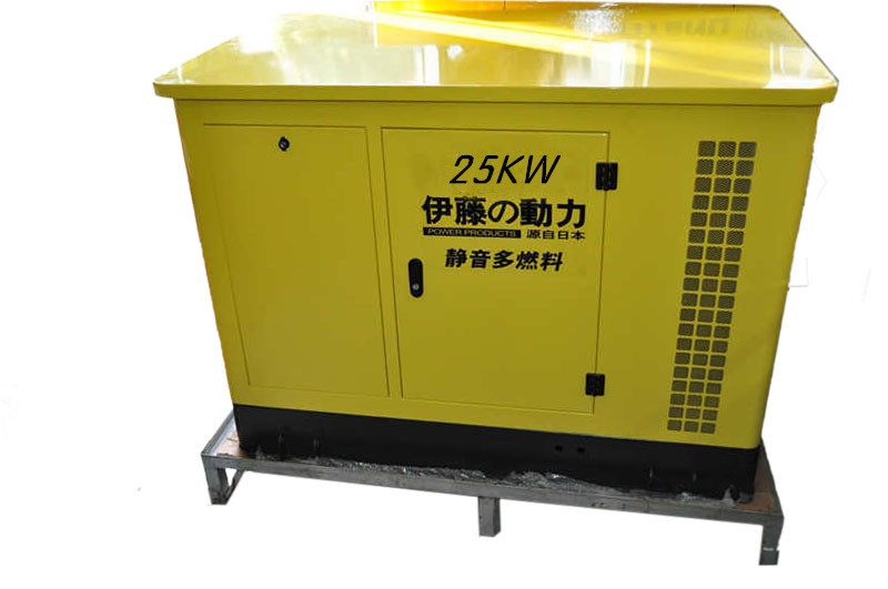 伊藤户外施工汽油发电机组 25KW