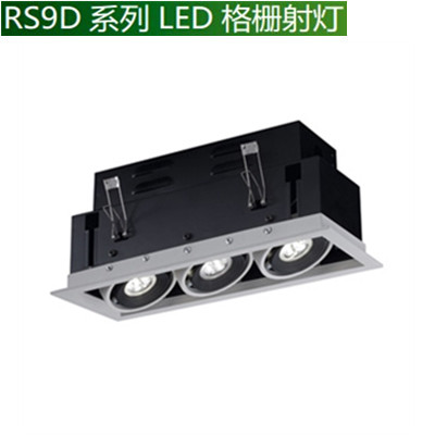 24W RS9D系列LED格栅射灯 (冷锻散热，模块化防眩光设计，多投射角度，应用多样——教育医疗照明) 广州景观照明亮化工程