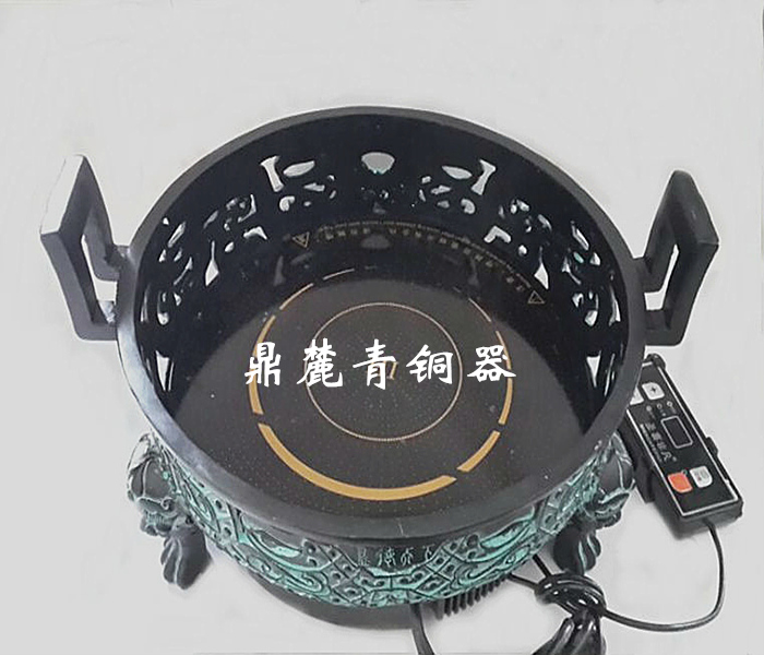 批發仿古青銅器圓形電磁爐專用火鍋酒精爐火鍋餐具