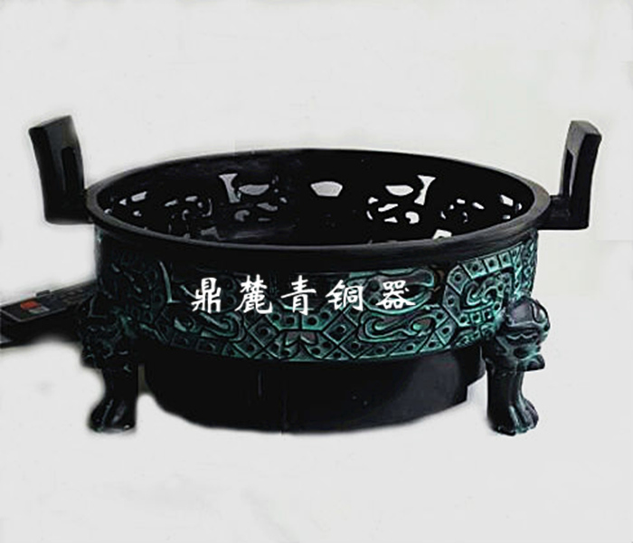 批發仿古青銅器圓形電磁爐專用火鍋酒精爐火鍋餐具
