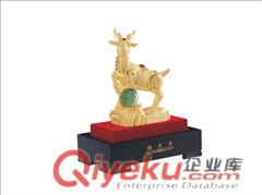 絨沙金三陽(yáng)開(kāi)泰工藝禮品原始圖片3