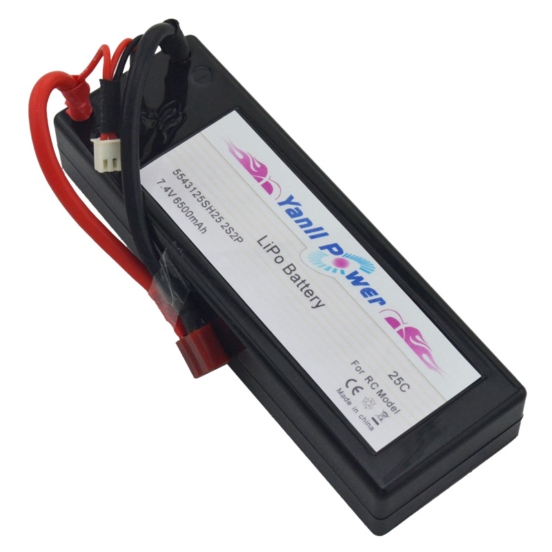 遥控车模电池2S2P 7.4V 6500mAh 40C