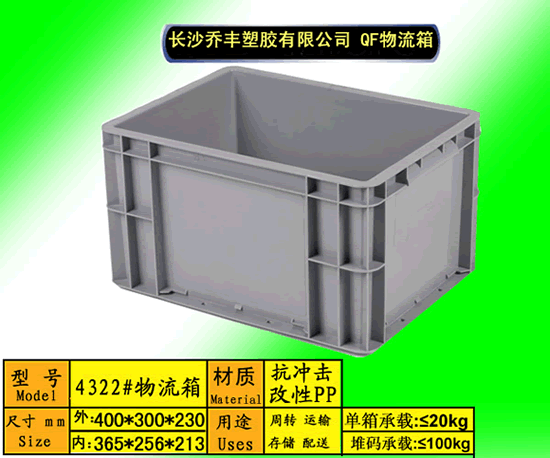 湖南物流箱，汽車零部件專用箱，全新料周轉箱，EU物流新原始圖片2