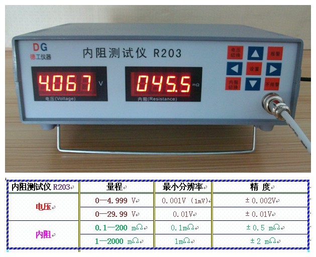 深圳德工 鋰電池內(nèi)阻測(cè)試儀 軟包裝電芯電壓內(nèi)阻檢測(cè)儀器 原始圖片3