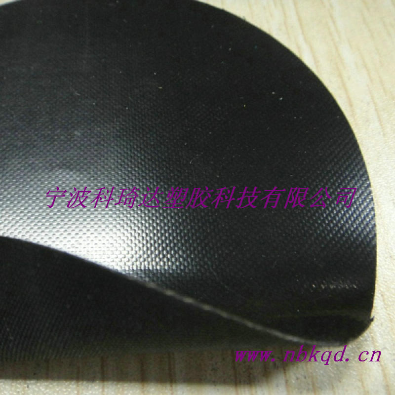 耐磨黑色氯丁橡膠夾網(wǎng)布用于箱包拐角料 KQD-R-086原始圖片3