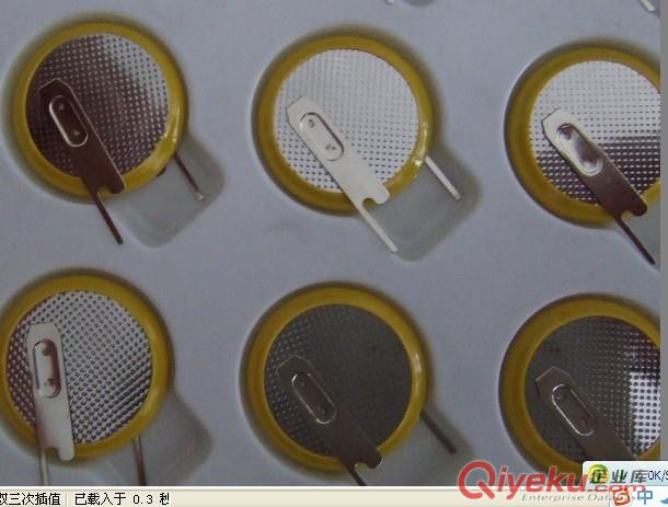 CR2032焊腳電池/3V紐扣電池/兩腳立式腳距10mm/3V鋰電池