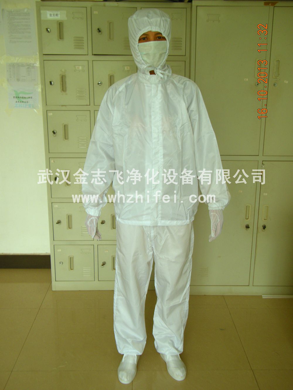 分體連帽防靜電潔凈服 無菌工作服 生物制藥工作服廠家供應(yīng) 