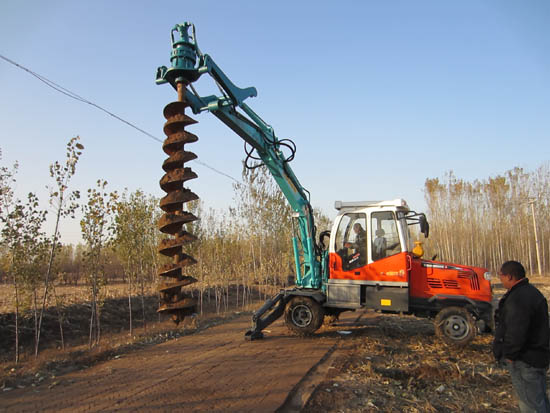 鉤機(jī)光伏打坑機(jī) 挖掘機(jī)光伏挖坑機(jī) 鉆孔機(jī)3萬