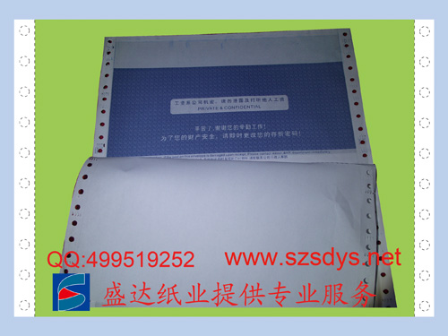 供應(yīng)針式打印工資單紙 針式打印薪資單紙?jiān)紙D片3