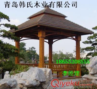供應(yīng)青島防腐木涼亭