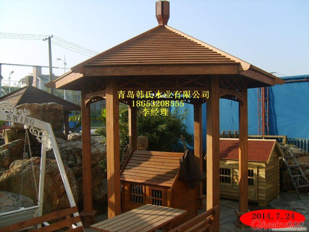 供應(yīng)青島防腐木涼亭