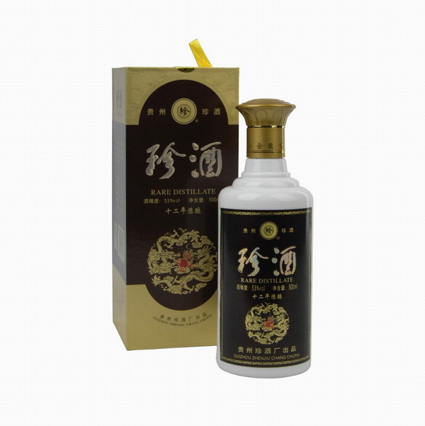 珍酒十二年陈酿，53度酱香型6瓶一箱全国批发专卖