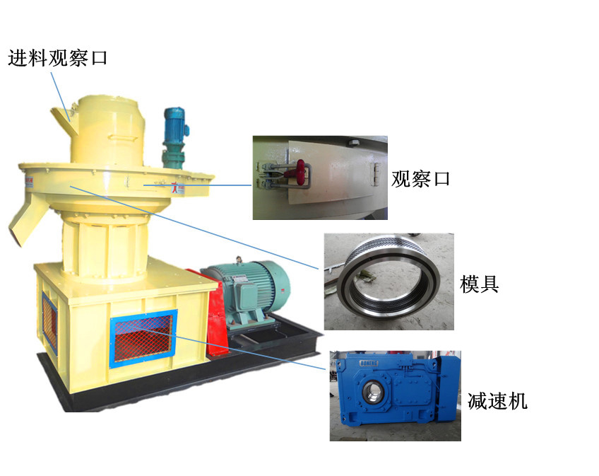 环模木屑颗粒机 生物质燃料颗粒机 刨花颗粒机