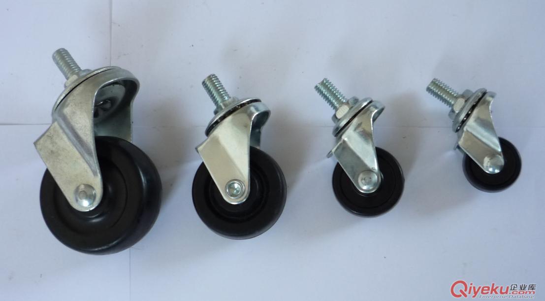 絲桿活動橡膠輪，1.5寸絲桿橡膠輪，2寸絲桿橡膠輪原始圖片2