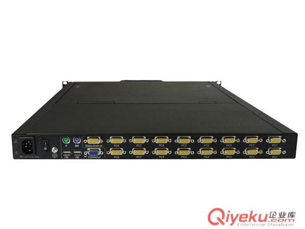 鴻佳宇HDL1716    17″16口 混接式LCD KVM控制平臺(tái)原始圖片2