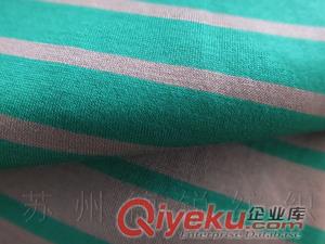 絲光棉大循環汗布 彩條絲光汗布 絲光棉汗布 絲光棉T恤面料原始圖片2