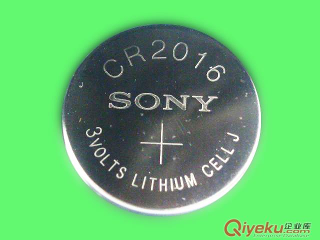 SONY索尼CR2016紐扣電池，鋰錳電池，一次性電池，鋰扣電池