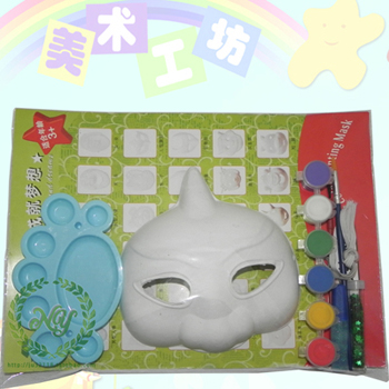 幽靈環(huán)保紙漿面具套裝白色 舞會 套裝面具