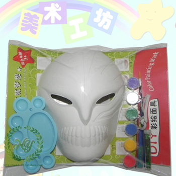 環(huán)保紙漿面具套裝 白色 舞會(huì) 套裝面具 新年教材--蝴蝶