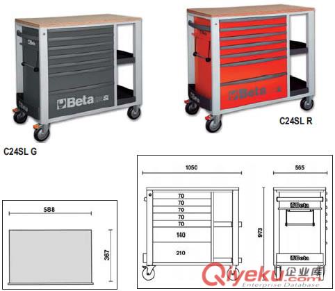 進口7抽屜工具車原始圖片2