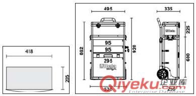 C41H - 4100H可分離拉桿工具箱