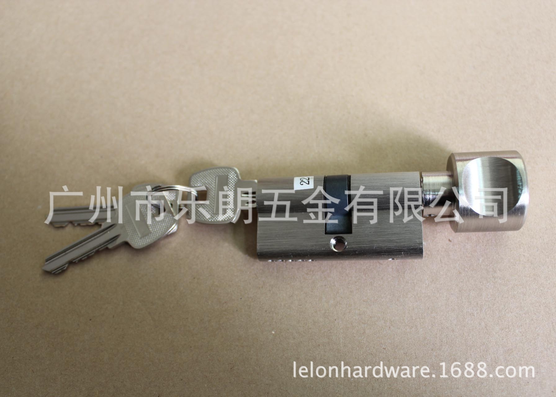 廠家熱銷gd全銅70單開砂鎳鎖芯 帶圓柱形擰手鎖芯 室內(nèi)木門鎖芯