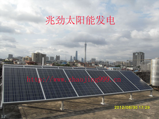 3800Wp太陽能發電+市電互補系統