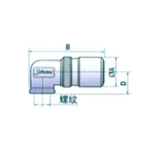 内螺纹带90度转角带阀插座