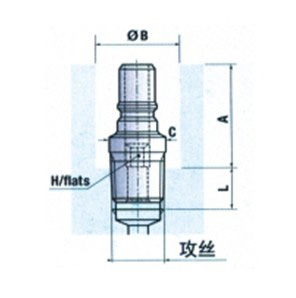 自封型插頭內(nèi)螺紋