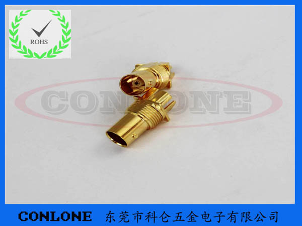 鍍金B(yǎng)NC卡版式75歐姆視頻連接器