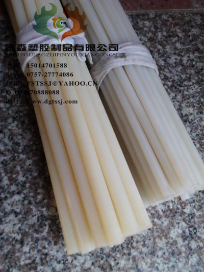 進口PA棒材，米黃色PA棒材，PA棒料