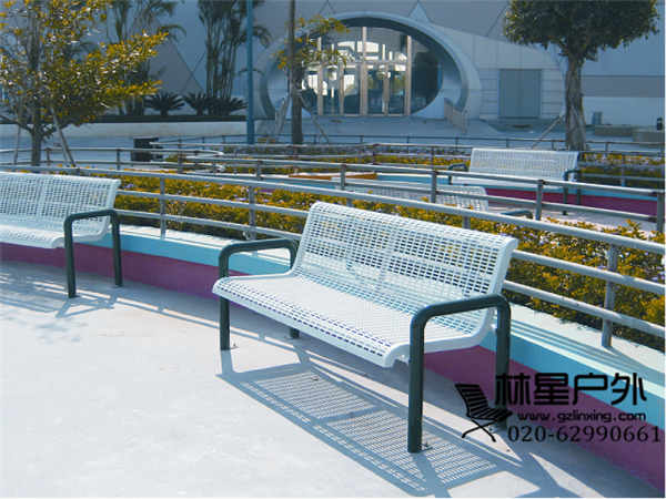 大理石公園椅，戶外配套設施防腐木休閑椅4029