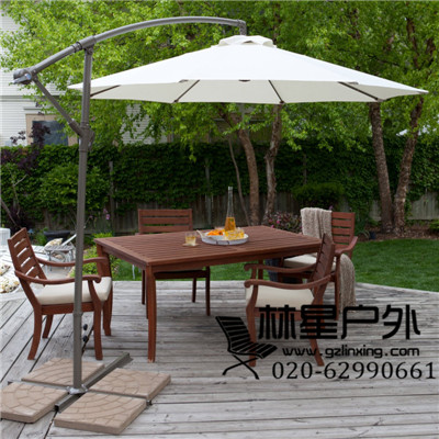 歐式戶外家具 酒店室外全實(shí)木沙發(fā) 金絲柚紅胡桃桌椅1090