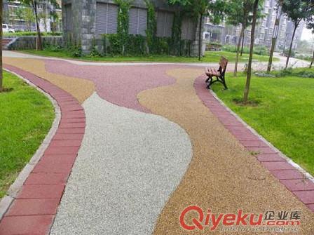 廠家專業施工彩色混凝土透水地坪公園小區地面鋪裝原始圖片2
