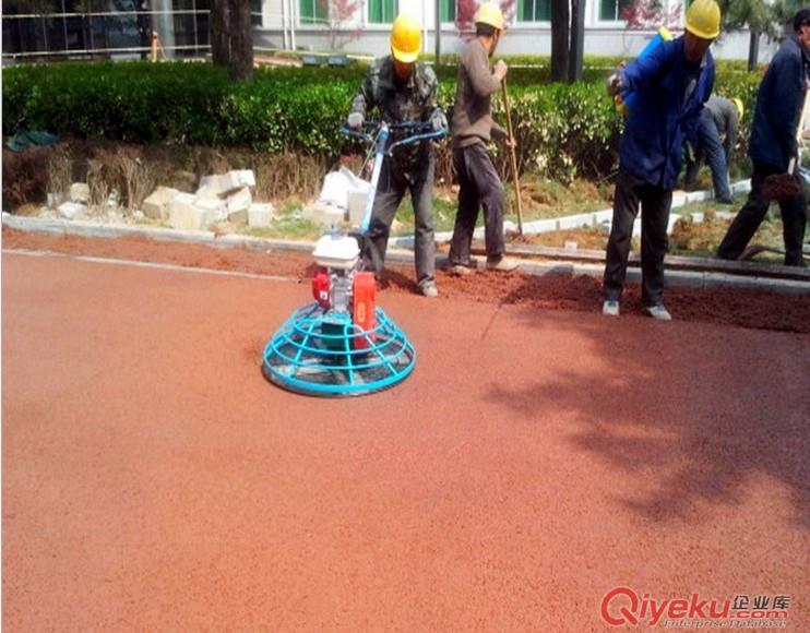 廠家專業施工彩色混凝土透水地坪公園小區地面鋪裝