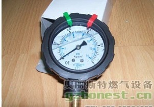 PP壓力表頭,0-1kg/cm2,單面充油式PP壓力表,60mm,立式,2分外螺紋