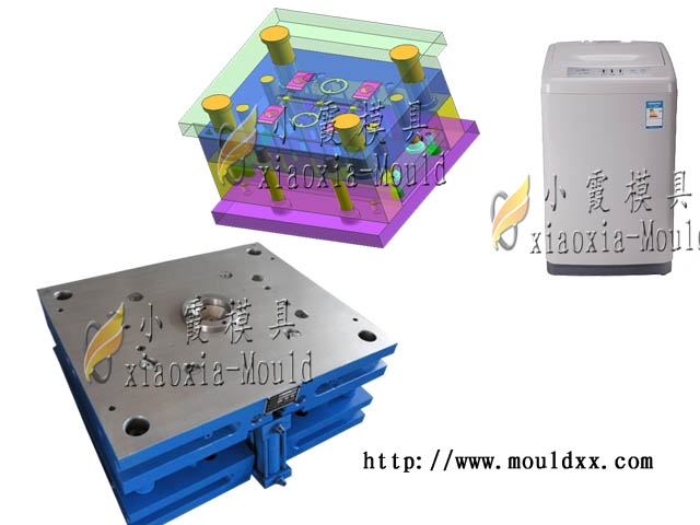 洗衣機塑膠模具 ，塑料雙筒洗衣機模具 ，7公斤單桶洗衣機塑膠模具原始圖片3