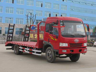 平板運輸車，平板拖車，挖機運輸車,單橋平板拖車廠家熱銷中