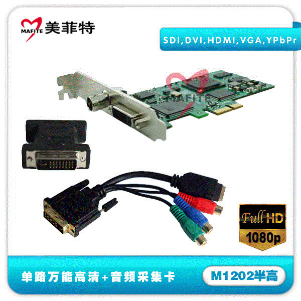 SDI/DVI/VGA/HDMI高清視頻采集卡