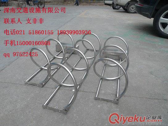 上海自行車停放架價格，綠色自行車停放架圖片