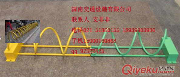 上海自行車停放架價格，綠色自行車停放架圖片