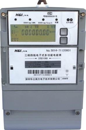 供應廣東東莞工廠專用【東莞峰谷電表】價格、產品供應,東莞電表廠家批發 三相電子式峰谷電表價格_深圳三相... 深圳華立DTSD1088F12型三相四線電子式多功能電能表