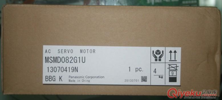 松下伺服電機:A5系列:750W:MSMD082G1U+MCDHT3520E