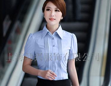 上海職業襯衫廠 定制定做女士襯衫 短袖襯衫原始圖片2