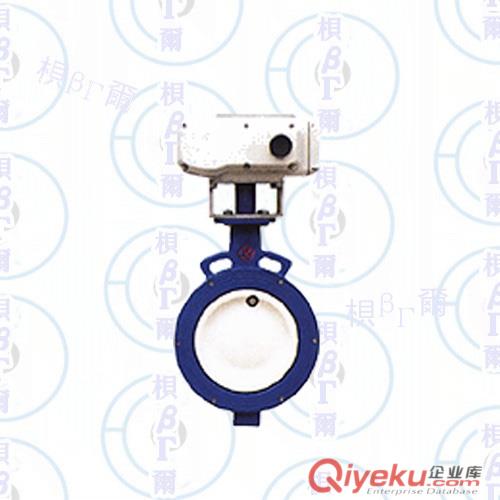 供應(yīng)電動對夾式橡膠密封蝶閥（帶信號反饋）
