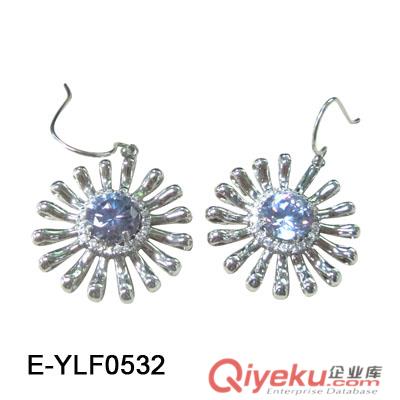 藍玉髓耳環/耳鉤耳環/925銀耳環